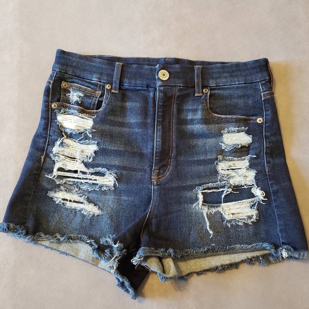 American Eagle Curvy Hi-Rise Shortie Shorts Size10